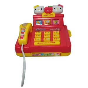 RARE 2006 VTG Y2K Sanrio Hello Kitty Mimmy Apple Cash Register Supermarket WORKS
